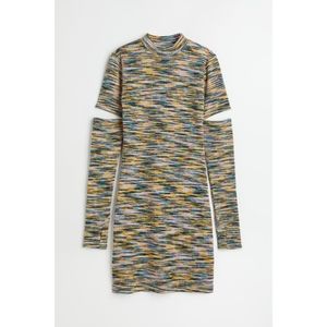 H&M Multicolored Rib Knit Dress Plus Size 4X